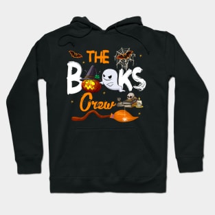 The Books Crew Funny Librarian Reading Books Halloween Hoodie